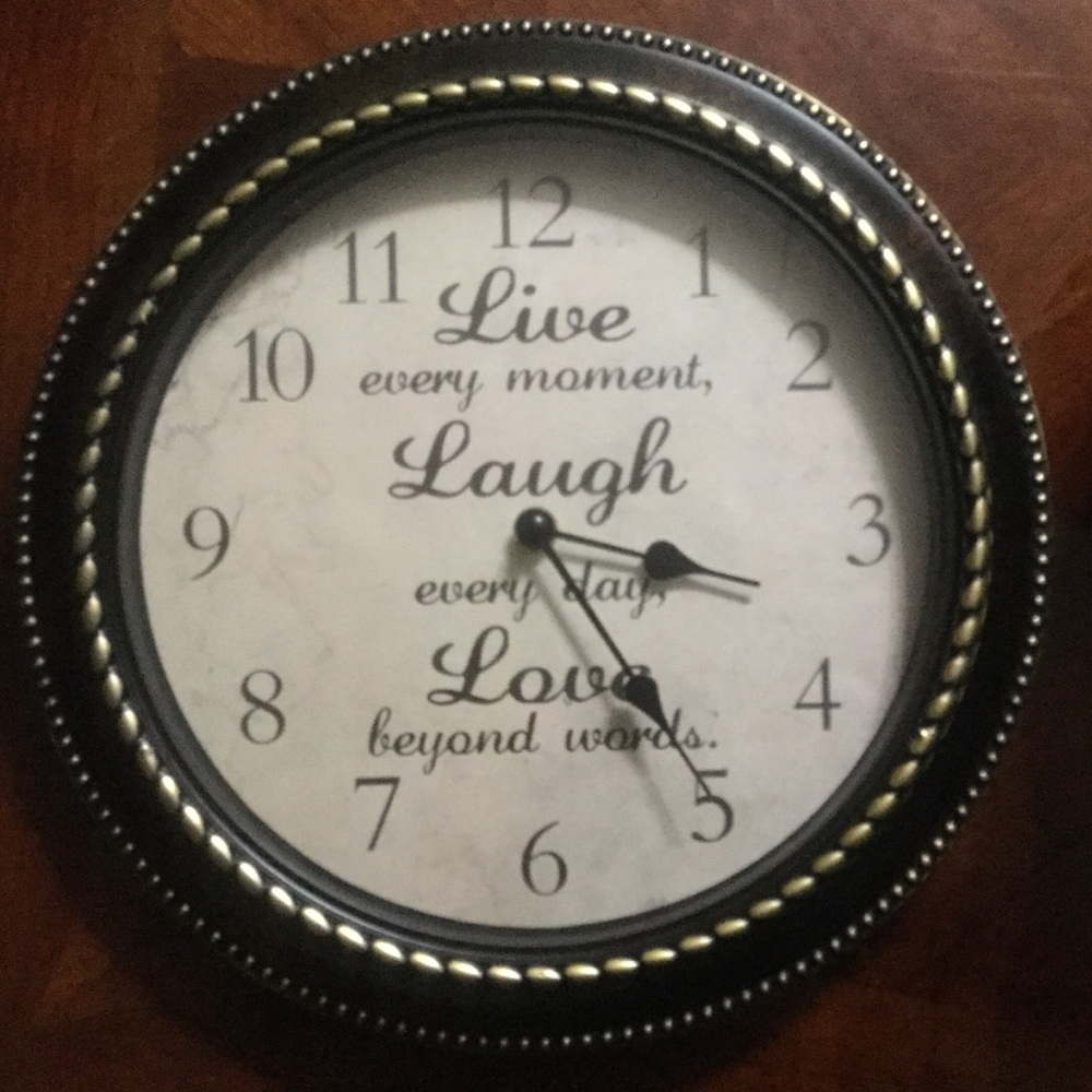 Inspirational wall clock